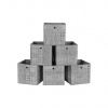 Songmics Home úložné boxy Gary 30 x 30 x 30 cm šedá RFB02LG-3 Songmics Home úložné boxy Gary 30 x 30 x 30 cm šedá RFB02LG-3