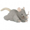 Trixie Plyšová myš šedá, robustná 15 cm