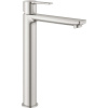 GROHE Lineare páková batéria pre umývadlové misy, bez odtokovej súpravy, výška výtoku 254 mm, Supersteel, 23405DC1 GROHE Lineare páková batéria pre umývadlové misy, bez odtokovej súpravy, výška výtoku 254 mm, Supersteel, 23405DC1