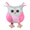 BABY ONO Plyšová hračka s hrkálkou Sova ružová 20x20x10 ružová BABY ONO Plyšová hračka s hrkálkou Sova ružová 20x20x10 ružová