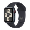 Apple Watch SE (2023) Cellular 40mm športový silikónový remienok temne atramentový S/M