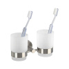Nástenné poháriky na zubné kefky Wenko Bosio Nástenné poháriky na zubné kefky Wenko Bosio