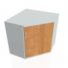 Policová skriňa Strong P, 80x76,8x40 cm, jelša/sivá Policová skriňa Strong P, 80x76,8x40 cm, jelša/sivá