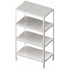 Skladový regál s perforovanými policemi 800x700x1800 mm | STALGAST, 981897080 inox Skladový regál s perforovanými policemi 800x700x1800 mm | STALGAST, 981897080 inox