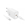 Sieťová nabíjačka HOCO typu C + kábel typu C do typu Lightning PD QC 20W N60 biela Sieťová nabíjačka HOCO typu C + kábel typu C do typu Lightning PD QC 20W N60 biela