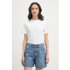 Calvin Klein Jeans Basic tričko dámske bavlnené LV047F829G biela S Calvin Klein Jeans Basic tričko dámske bavlnené LV047F829G biela S