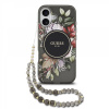 Zadný kryt Guess IML Flowers Strap MagSafe pre iPhone 17 čierny Zadný kryt Guess IML Flowers Strap MagSafe pre iPhone 17 čierny