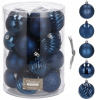 Vianočné ozdoby - Vianočný stromček BAUBLES Navy Blue Set 20 PCS na sviatky (Vianočné ozdoby - Vianočný stromček BAUBLES Navy Blue Set 20 PCS na sviatky) Vianočné ozdoby - Vianočný stromček BAUBLES Navy Blue Set 20 PCS na sviatky (Vianočné ozdoby - Vianočný stromček BAUBLES Navy Blue Set 20 PCS na sviatky)