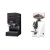 Gaggia Classic E24, black + Eureka Mignon Specialita Compatto, CR white Gaggia Classic E24, black + Eureka Mignon Specialita Compatto, CR white
