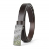 Dámsky kožený opasok SWAROVSKI GREEN, šírka 2cm, Vyrobené na Slovensku - Tmavo hnedá Dámsky kožený opasok SWAROVSKI GREEN, šírka 2cm, Vyrobené na Slovensku - Tmavo hnedá