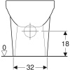 Geberit Selnova Square - WC kombi misa, vario odpad, 680x350 mm, Rimfree, biela 500.489.01.1 Geberit Selnova Square - WC kombi misa, vario odpad, 680x350 mm, Rimfree, biela 500.489.01.1