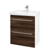 Dreja Umývadlová skrinka BIG INN SZZ2 65 - N01 Biela lesk / Úchytka T02 / D06 Orech Dreja Umývadlová skrinka BIG INN SZZ2 65 - N01 Biela lesk / Úchytka T02 / D06 Orech