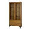 Drewmax Vitrína KW421, 98x191x41, buk (Barva dřeva: Cherry) Drewmax Vitrína KW421, 98x191x41, buk (Barva dřeva: Cherry)