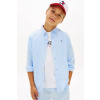 Tommy Hilfiger košeľa detská s ľanom KB0KB09550.128.176.PPY2 modrá 140 Tommy Hilfiger košeľa detská s ľanom KB0KB09550.128.176.PPY2 modrá 140