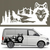 Šablóna na maľovanie na auto CAMPER OFF ROAD VLK LES DIVOKÁ PRÍRODA 45x96 Šablóna na maľovanie na auto CAMPER OFF ROAD VLK LES DIVOKÁ PRÍRODA 45x96