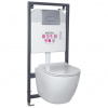 KERRA - Inštalačný set WC Kasos + tlačidlo Pacific (chróm) 5907548118097 KERRA - Inštalačný set WC Kasos + tlačidlo Pacific (chróm) 5907548118097