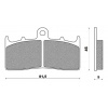 brzdové destičky, NEWFREN (směs ROAD TOURING SINTERED) 2 ks v balení M502-931 brzdové destičky, NEWFREN (směs ROAD TOURING SINTERED) 2 ks v balení M502-931