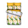 Obojstranná posteľná bielizeň z mikrovlákna DecoKing Tulip bielo-žltá, veľkosť 155x220+80x80*1 Obojstranná posteľná bielizeň z mikrovlákna DecoKing Tulip bielo-žltá, veľkosť 155x220+80x80*1
