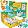 Smily Play Magnetická skladačka Zvieratá Puzzle 53el SP84507 Smily Play Magnetická skladačka Zvieratá Puzzle 53el SP84507