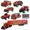 Power Driving: 7-dielny set hasičských autíčok Power Driving: 7-dielny set hasičských autíčok