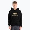 Pánska mikina Alpha Industries Basic Carbon Hoody black/gold Pánska mikina Alpha Industries Basic Carbon Hoody black/gold