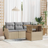 zahrada-XL Súprava záhradných pohoviek 5 pcs Beige a svetlo šedá polyratan 3349391 zahrada-XL Súprava záhradných pohoviek 5 pcs Beige a svetlo šedá polyratan 3349391