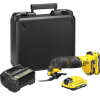 Stanley SFMCE500D2K V20 Aku multifunkčná oscilačná brúska (18V/2x2,0Ah), kufor Stanley SFMCE500D2K V20 Aku multifunkčná oscilačná brúska (18V/2x2,0Ah), kufor