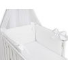 Baby Nellys Luxusní 3-dielna sada Mantinel s obliečkami Royal Baby - biela Baby Nellys Luxusní 3-dielna sada Mantinel s obliečkami Royal Baby - biela