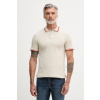 United Colors of Benetton polo tričko pánske bavlnené s elastanom 3F9HU302W béžová M United Colors of Benetton polo tričko pánske bavlnené s elastanom 3F9HU302W béžová M