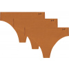 Under Armour | Pure Stretch 3-Pack No Show Thong | hnedá| S Under Armour | Pure Stretch 3-Pack No Show Thong | hnedá| S