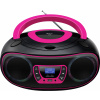 Denver TDB-212P 111141900040 rádio s CD, DAB plus , DAB, FM, AUX, USB, Bluetooth, CD, černá, růžová Denver TDB-212P 111141900040 rádio s CD, DAB plus , DAB, FM, AUX, USB, Bluetooth, CD, černá, růžová