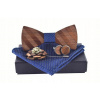 Mushmitrxdow M78-121 hnedá, námornícka modrá (Wooden Mucha Cufflinks brošňa m78-121 g) Mushmitrxdow M78-121 hnedá, námornícka modrá (Wooden Mucha Cufflinks brošňa m78-121 g)
