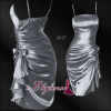 Šedo stříbrné koktejlové šaty Šedo stříbrné koktejlové šaty