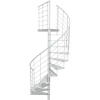 Minka STAIRS Kovové točité schodisko Milano biele pr. 140 cm Minka STAIRS Kovové točité schodisko Milano biele pr. 140 cm