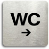 Accept Piktogram „WC vpravo Accept Piktogram „WC vpravo
