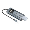 AppleMix Dokovacia stanica / rozbočovač / rámček M.2 BLITZWOLF - 3x USB-A / USB-C / HDMI - kov - sivá