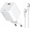 COLORWAY 1x USB-C/ síťová nabíječka/ GaN/ PD/ PPS/ 30W/ Včetně 100cm kabelu/ Bílá CW-CHS054PDC-WT COLORWAY 1x USB-C/ síťová nabíječka/ GaN/ PD/ PPS/ 30W/ Včetně 100cm kabelu/ Bílá CW-CHS054PDC-WT