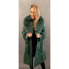Max Original Leather Dámsky kožený kabát REBECCA FUR verde (42 S) - Verde - 42 Max Original Leather Dámsky kožený kabát REBECCA FUR verde (42 S) - Verde - 42
