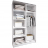 MEBLINE Otvorená šatníková skriňa MERV K1 120 biela MEBLINE Otvorená šatníková skriňa MERV K1 120 biela