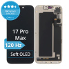 Displej Soft OLED 120Hz pre iPhone 17 Pro Max - Dotykové sklo + Rám, DIAGNOSTIC Displej Soft OLED 120Hz pre iPhone 17 Pro Max - Dotykové sklo + Rám, DIAGNOSTIC