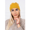 Dámska čiapka MIK143 okrová Dámska čiapka MIK143 okrová