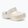 Dámske šľapky Crocs Classic Platform Glitter chalk Dámske šľapky Crocs Classic Platform Glitter chalk