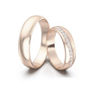 Svadobné obrúčky - ružové zlato 2014067/RX Svadobné obrúčky - ružové zlato 2014067/RX