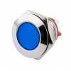 LED kontrolka kovová skrutkovacia, pre priemer otvoru 22mm, strieborná 24 V DC Modrá LED kontrolka kovová skrutkovacia, pre priemer otvoru 22mm, strieborná 24 V DC Modrá