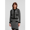 SVETER KARL LAGERFELD CLASSIC BOUCLE CARDIGAN BLACK/SILVER SVETER KARL LAGERFELD CLASSIC BOUCLE CARDIGAN BLACK/SILVER