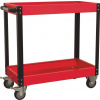 Dielenský montážny vozík - pojazdný manipulačný stolík, 2 poschodia, s rukoväťou Dielenský montážny vozík - pojazdný manipulačný stolík, 2 poschodia, s rukoväťou