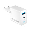 Rychlonabíječka do sítě Forever GaN TC-06-45AC GaN PD QC 1x USB-C 1x USB 45W bílá GSM171396 Rychlonabíječka do sítě Forever GaN TC-06-45AC GaN PD QC 1x USB-C 1x USB 45W bílá GSM171396