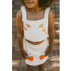 Dievčenská bavlnená sukňa Tinycottons STRAWBERRIES SKIRT SS25.305 béžová 104 Dievčenská bavlnená sukňa Tinycottons STRAWBERRIES SKIRT SS25.305 béžová 104