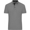 DAIBER JN 964 / Pánska polokošeľa button-down - light melange/black XXXL DAIBER JN 964 / Pánska polokošeľa button-down - light melange/black XXXL
