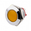 LED kontrolka kovová skrutkovacia, pre priemer otvoru 22mm, strieborná 12 V DC Žltá LED kontrolka kovová skrutkovacia, pre priemer otvoru 22mm, strieborná 12 V DC Žltá